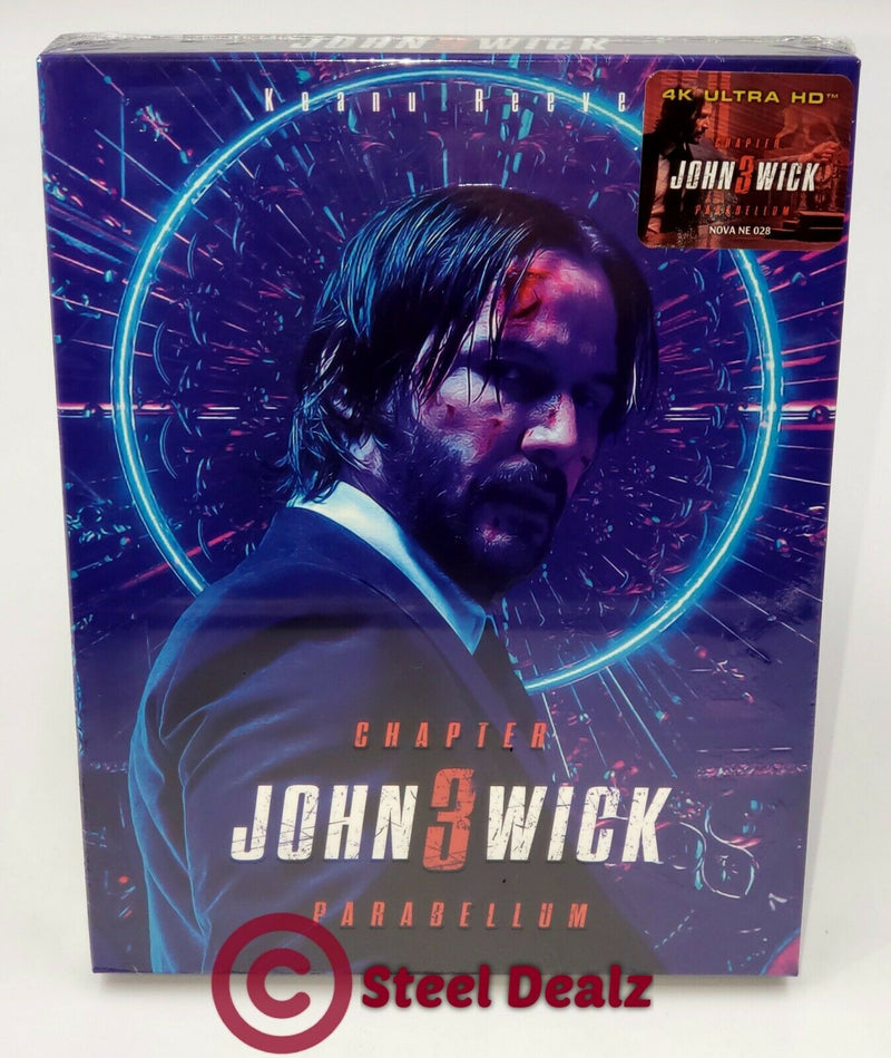 JOHN WICK 3 PARABELLUM 4K UHD Blu-ray STEELBOOK [NOVAMEDIA] FULLSLIP <LOW 