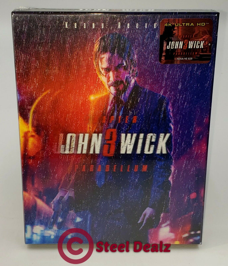 JOHN WICK 3 PARABELLUM [4K UHD Blu-ray] STEELBOOK [NOVAMEDIA] LENTICULAR <