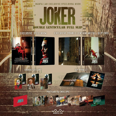 JOKER Blu-ray STEELBOOK [MANTA LAB] DOUBLE LENTICULAR