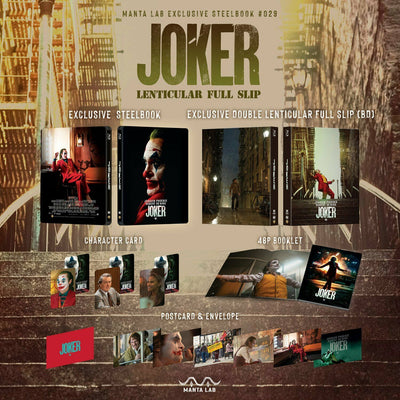 JOKER [4K UHD + 2D] Blu-ray STEELBOOK BOXSET [MANTA LAB] 1-CLICK EDITION <LOW #017/500>