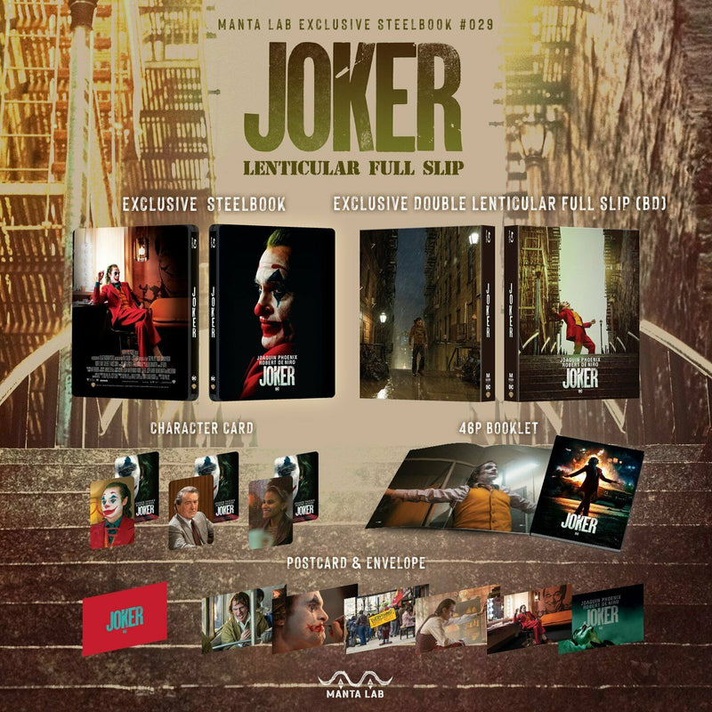 JOKER [4K UHD + 2D] Blu-ray STEELBOOK BOXSET [MANTA LAB] 1-CLICK EDITION <LOW 