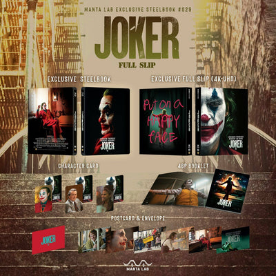 JOKER [4K UHD + 2D] Blu-ray STEELBOOK BOXSET [MANTA LAB] 1-CLICK EDITION <LOW #017/500>