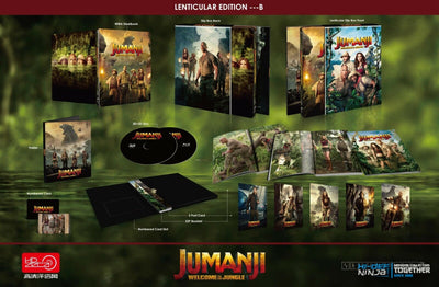 JUMANJI WELCOME TO THE JUNGLE [2D + 3D] Blu-ray STEELBOOK [HDZETA] <LOW #007/300>