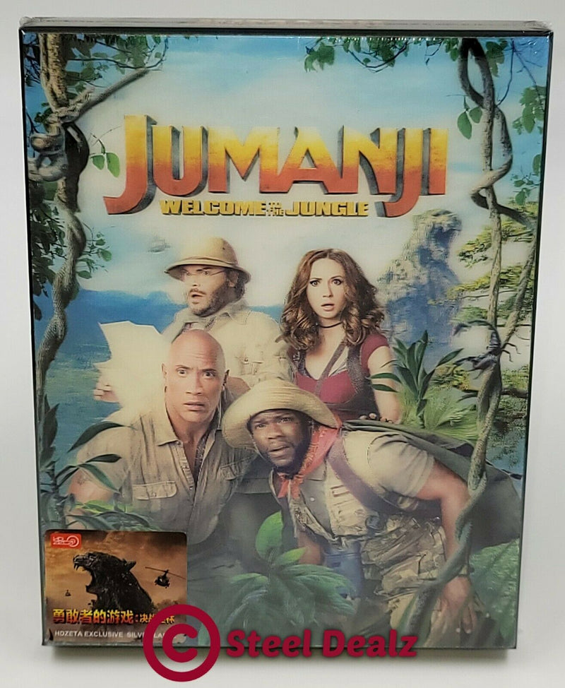 JUMANJI WELCOME TO THE JUNGLE [2D + 3D] Blu-ray STEELBOOK [HDZETA] <LOW 