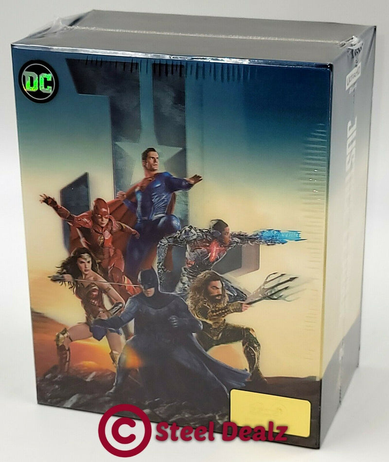 JUSTICE LEAGUE [4K UHD + 3D + 2D] Blu-ray STEELBOOK BOXSET [HDZETA] 1-CLICK EDITION **PLEASE READ DESCRIPTION**