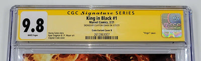 KING IN BLACK #1 CLAYTON CRAIN VIRGIN VARIANT COVER B CGC SS 9.8