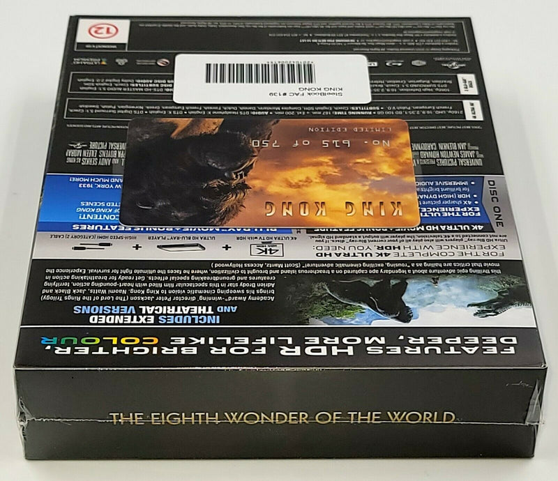 KING KONG [4K UHD + 2D] Blu-ray STEELBOOK [FILMARENA] XL FULLSLIP