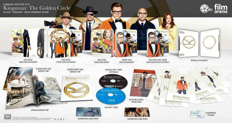 KINGSMAN: THE GOLDEN CIRCLE Blu-ray STEELBOOK [FILMARENA] FULLSLIP <LOW 