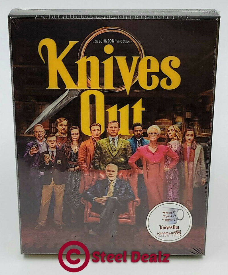 KNIVES OUT [4K UHD + 2D] Blu-ray STEELBOOK [KIMCHIDVD] LENTICULAR <LOW 