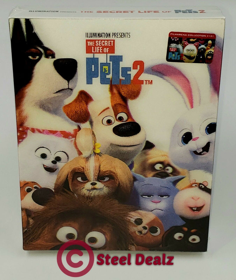 THE SECRET LIFE OF PETS 2 [2D + 3D] Blu-ray STEELBOOK [FILMARENA] XL LENTICULAR <LOW 