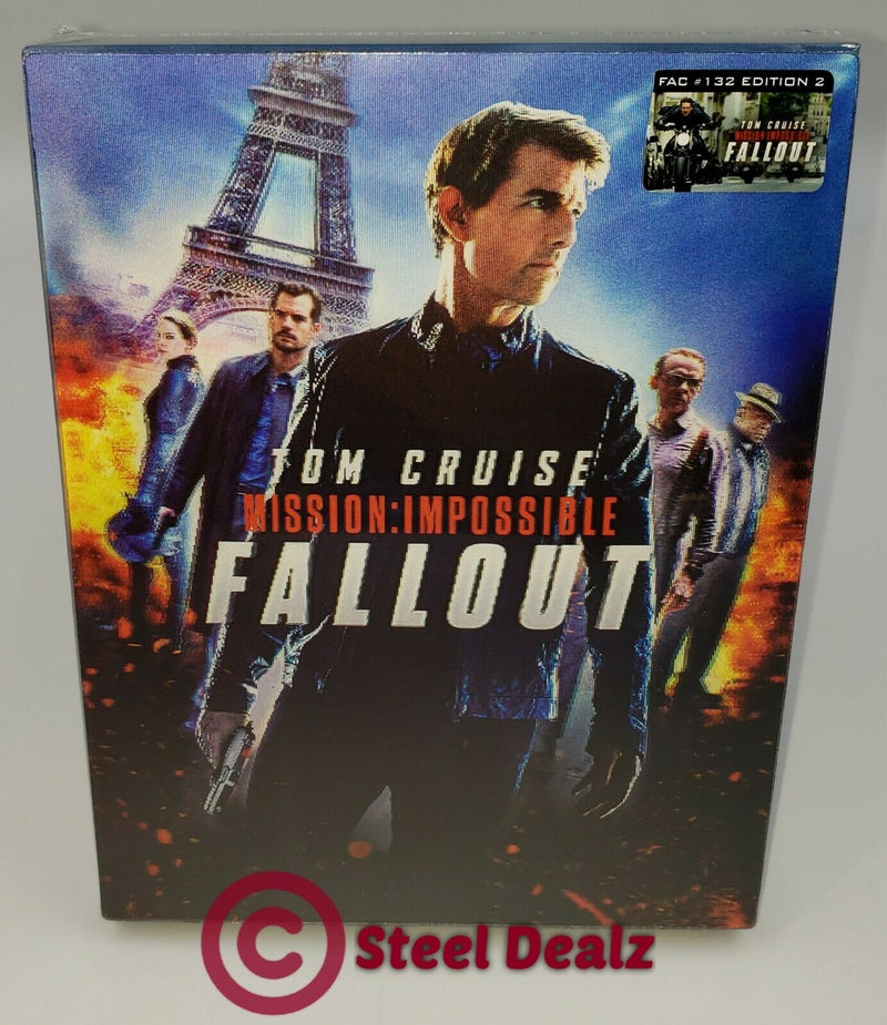 MISSION IMPOSSIBLE FALLOUT [2D + BONUS] Blu-ray STEELBOOK [FILMARENA] XL FULLSLIP <