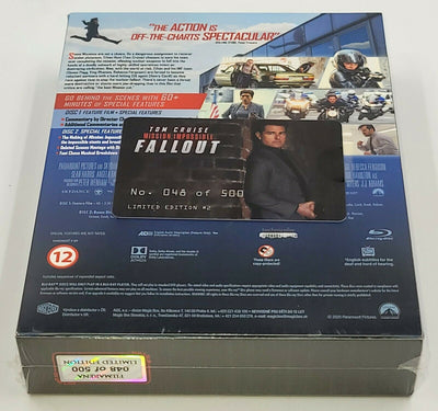 MISSION IMPOSSIBLE FALLOUT [2D + BONUS] Blu-ray STEELBOOK [FILMARENA] XL FULLSLIP <#048/500>