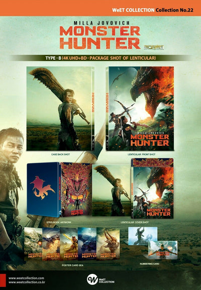 MONSTER HUNTER [4K UHD + 2D] Blu-ray STEELBOOK [THE WeET COLLECTION] LENTICULAR <#018/400>