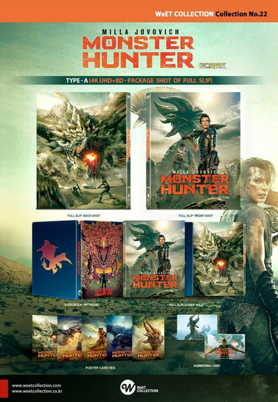 MONSTER HUNTER [4K UHD + 2D] Blu-ray STEELBOOK 1-CLICK SET [THE WeET COLLECTION] <#018's>