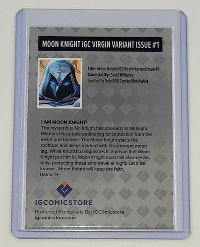 MOON KNIGHT #1 VIRGIN COVER CGC SS 9.8 SIGNED BY SCOTT WILLIAMS IG COMICS