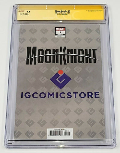 MOON KNIGHT #1 VIRGIN CGC SS 9.8 SCOTT WILLIAMS SIGNED AND REMARKED IG COMICS