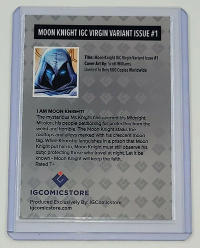 MOON KNIGHT #1 VIRGIN CGC SS 9.8 SCOTT WILLIAMS SIGNED AND REMARKED IG COMICS