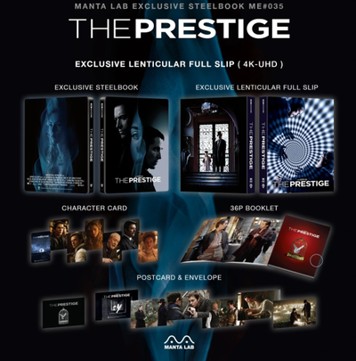 THE PRESTIGE [4K UHD +  2D] Blu-ray STEELBOOK [MANTA LAB]  LENTICULAR #083