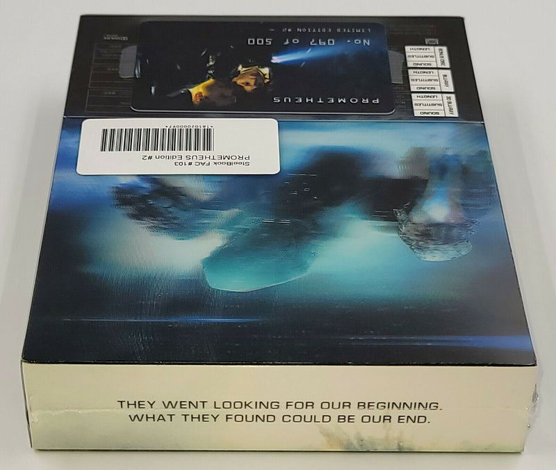 PROMETHEUS [2D + 3D] Blu-ray STEELBOOK [FILMARENA] XL DOUBLE LENTICULAR <