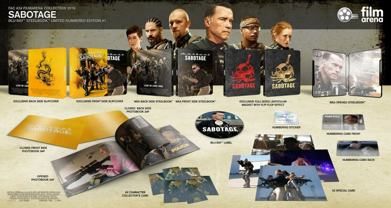 SABOTAGE Blu-ray STEELBOOK [FILMARENA] FULLSLIP