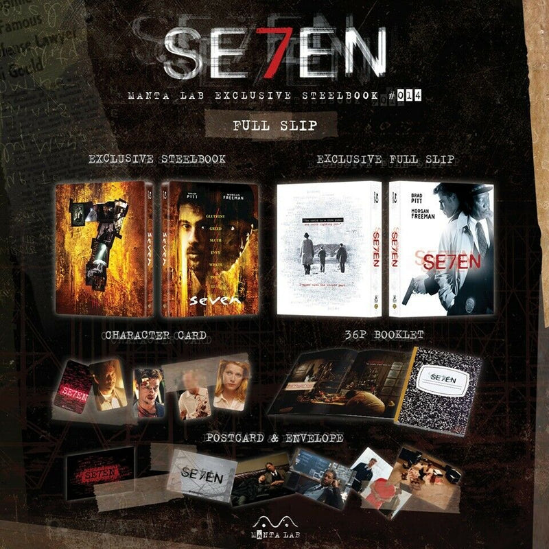 SE7EN (SEVEN) Blu-ray STEELBOOK [MANTA LAB] FULLSLIP