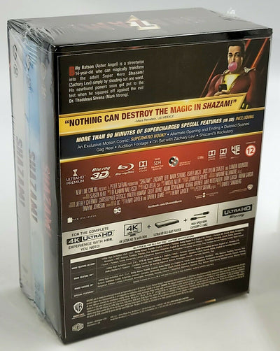 SHAZAM! [4K UHD + 3D + 2D] Blu-ray STEELBOOK SET [FILMARENA] HARDBOX EDITION <LOW #039/500>