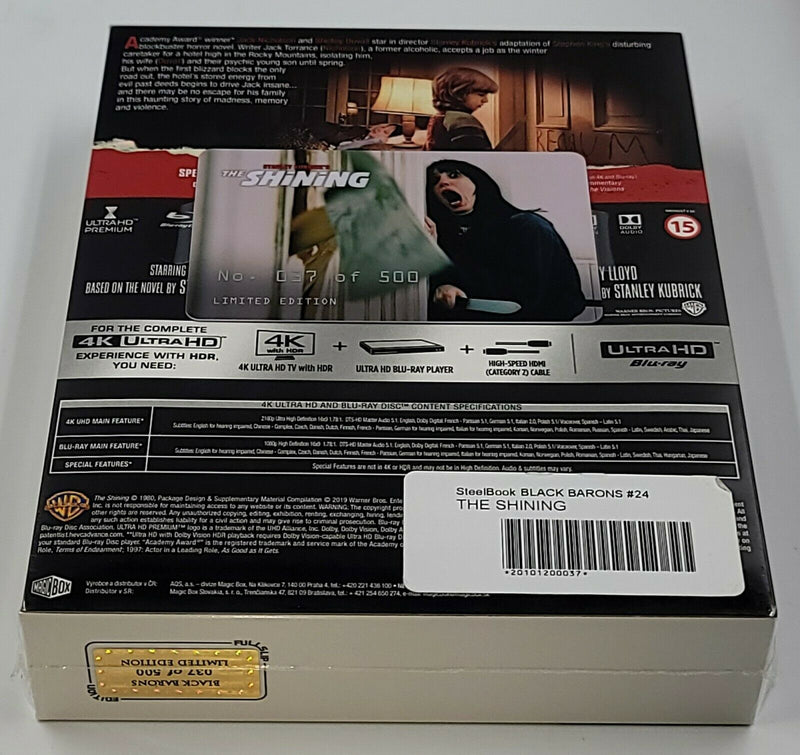 THE SHINING [4K UHD + 2D] Blu-ray STEELBOOK [FILMARENA] XL FULLSLIP <