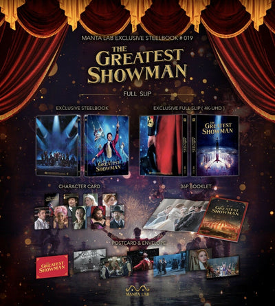 THE GREATEST SHOWMAN [4K UHD + 2D] Blu-ray STEELBOOK BOXSET [MANTA LAB] 1-CLICK EDITION <#003/500>