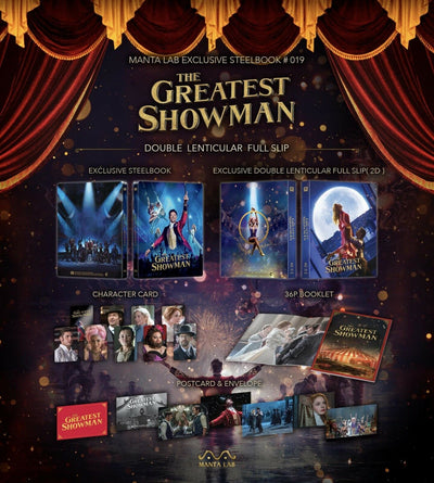 THE GREATEST SHOWMAN [4K UHD + 2D] Blu-ray STEELBOOK BOXSET [MANTA LAB] 1-CLICK EDITION <#003/500>