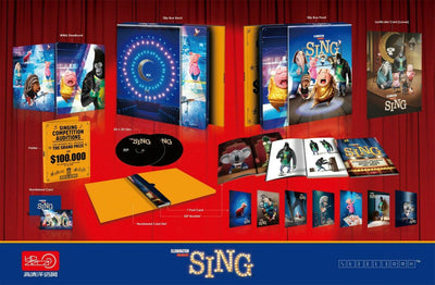 SING [2D + 3D] Blu-ray STEELBOOK [HDZETA] LENTICULAR <LOW #007/500>