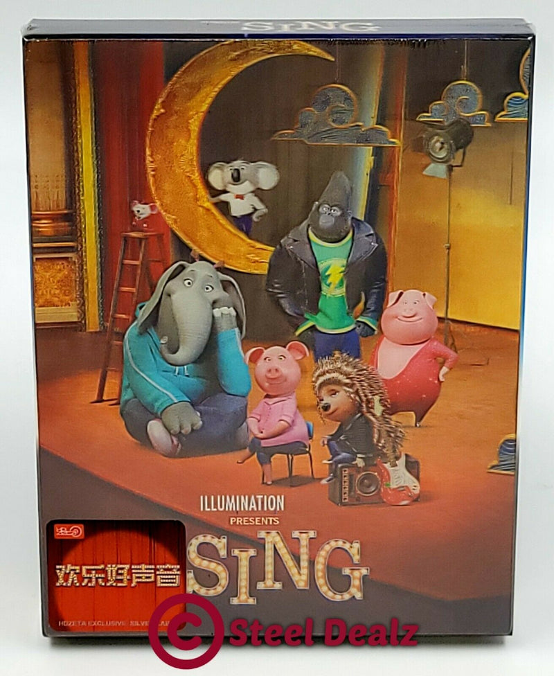 SING [2D + 3D] Blu-ray STEELBOOK [HDZETA] LENTICULAR <LOW 