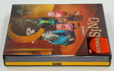 SING [2D + 3D] Blu-ray STEELBOOK [HDZETA] LENTICULAR <LOW #007/500>