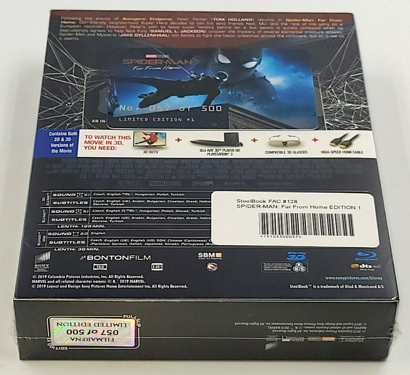 SPIDER-MAN FAR FROM HOME [2D + 3D] Blu-ray STEELBOOK [FILMARENA] XL FULLSLIP <