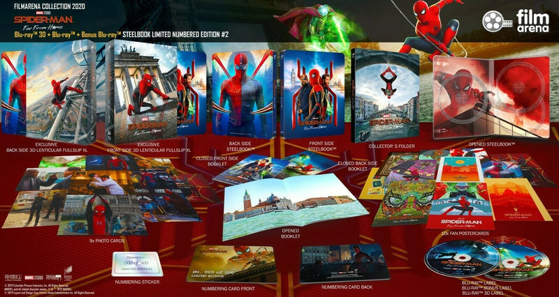 SPIDER-MAN FAR FROM HOME [4K + 3D + 2D] Blu-ray STEELBOOK BOXSET [FILMARENA] <LOW 