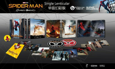 SPIDER-MAN: HOMECOMING [4K UHD + 3D + 2D] Blu-ray STEELBOOK BOXSET [BLUFANS] 1-CLICK EDITION