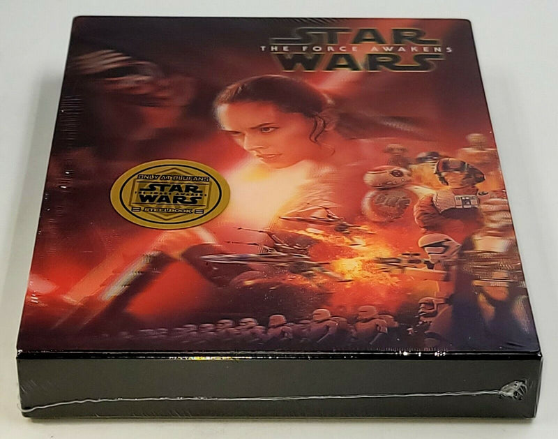 STAR WARS THE FORCE AWAKENS [2D + 3D] Blu-ray STEELBOOK [BLUFANS] DOUBLE LENTICULAR