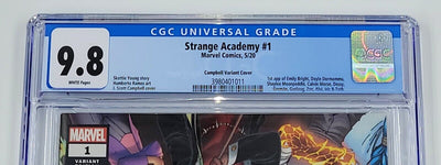 STRANGE ACADEMY #1 CGC 9.8 J. SCOTT CAMPBELL VARIANT