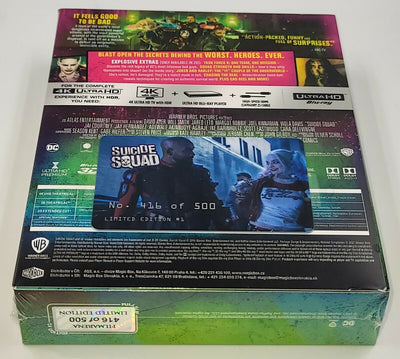 SUICIDE SQUAD [4K UHD + 3D + 2D] Blu-ray STEELBOOK [FILMARENA] XL FULLSLIP