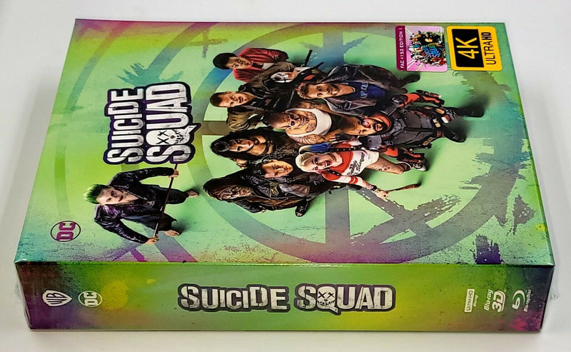 SUICIDE SQUAD [4K UHD + 3D + 2D] Blu-ray STEELBOOK [FILMARENA] XL FULLSLIP