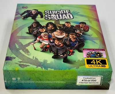 SUICIDE SQUAD [4K UHD + 3D + 2D] Blu-ray STEELBOOK [FILMARENA] XL FULLSLIP