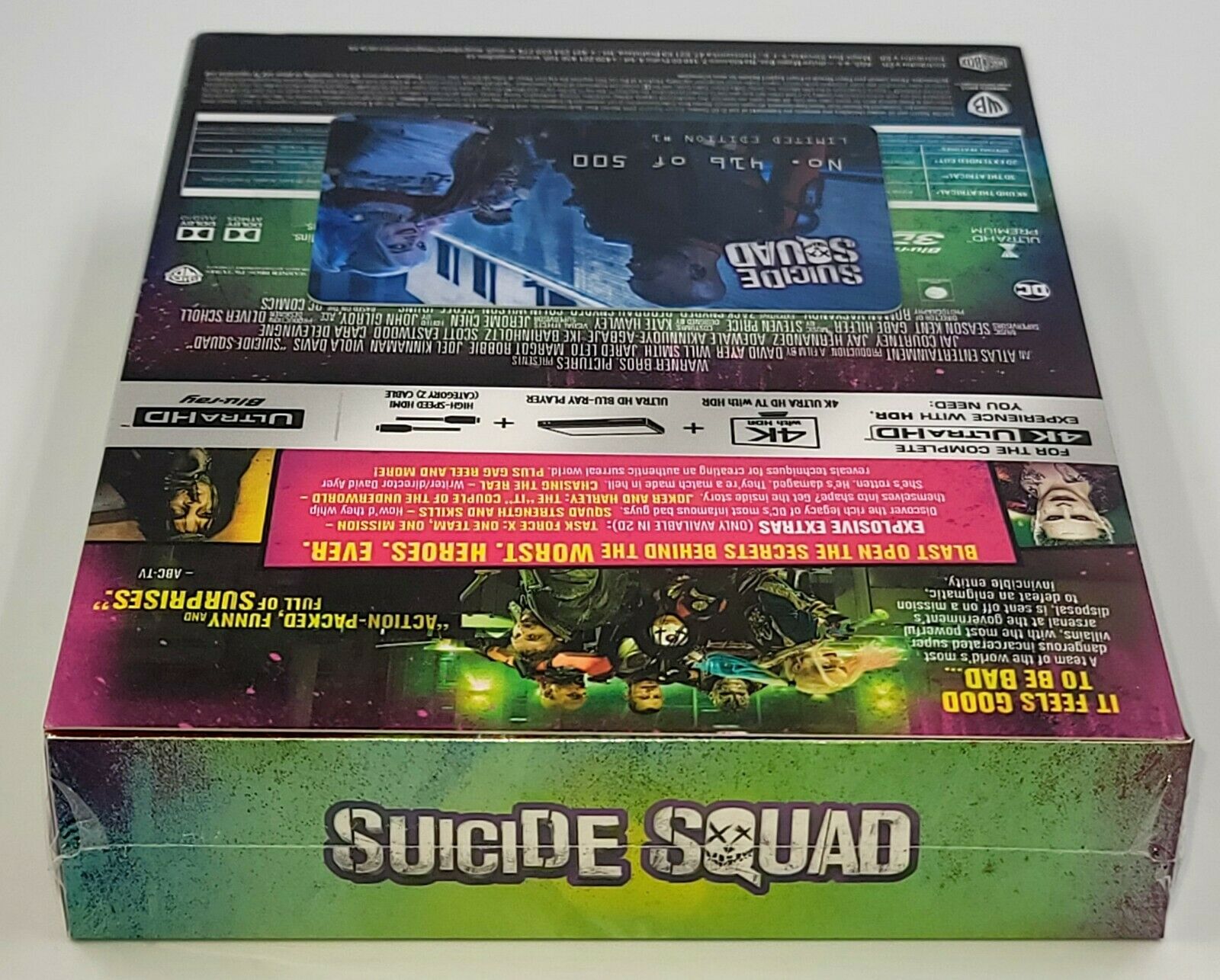 SUICIDE SQUAD [4K UHD + 3D + 2D] Blu-ray STEELBOOK [FILMARENA] XL FULLSLIP