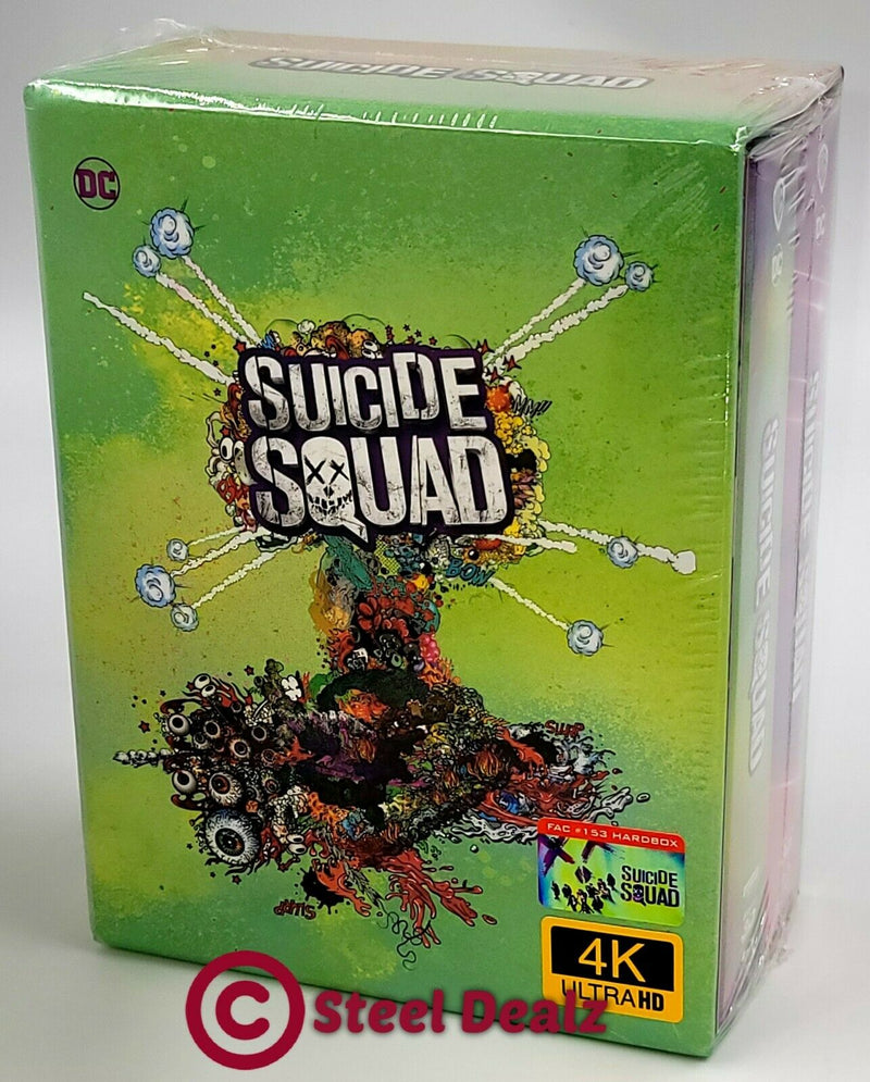 SUICIDE SQUAD [4K UHD + 3D + 2D] Blu-ray STEELBOOK SET [FILMARENA] HARDBOX