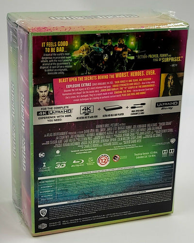 SUICIDE SQUAD [4K UHD + 3D + 2D] Blu-ray STEELBOOK SET [FILMARENA] HARDBOX