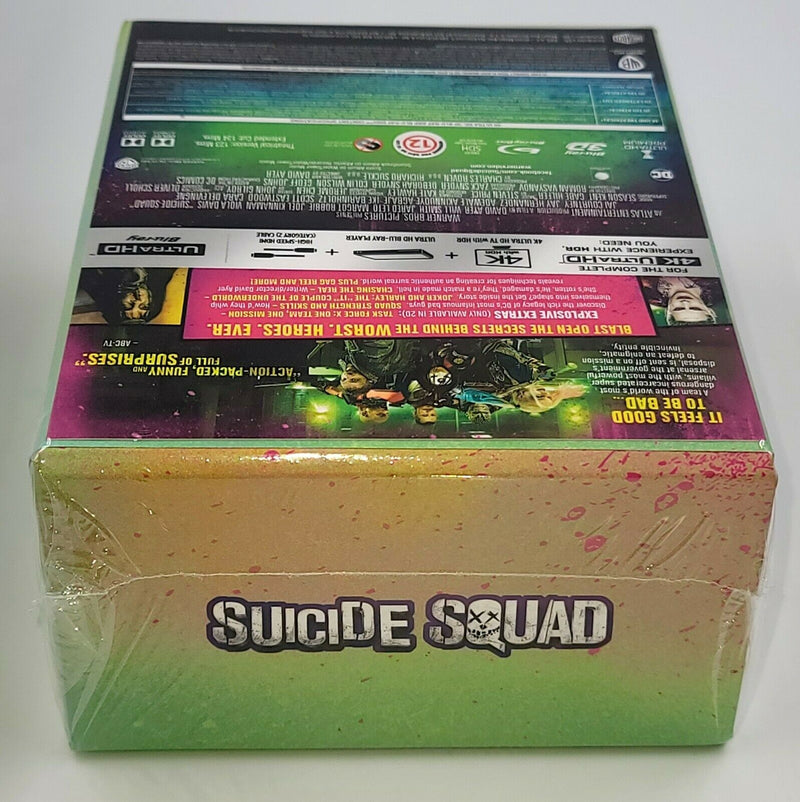 SUICIDE SQUAD [4K UHD + 3D + 2D] Blu-ray STEELBOOK SET [FILMARENA] HARDBOX