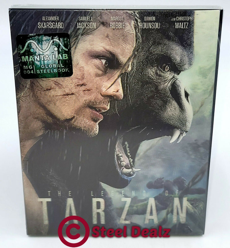 THE LEGEND OF TARZAN [2D + 3D] Blu-ray STEELBOOK [MANTA LAB] LENTICULAR (READ DESCRIPTION)