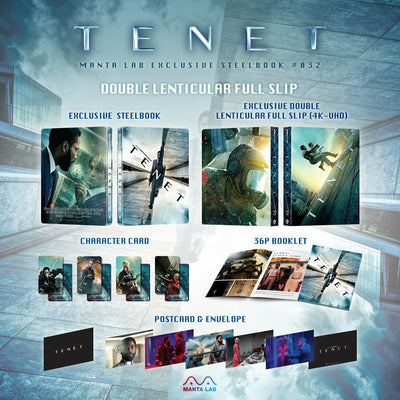 TENET [4K UHD + 2D] Blu-ray STEELBOOK [MANTA LAB] DOUBLE LENTICULAR <#058/900>