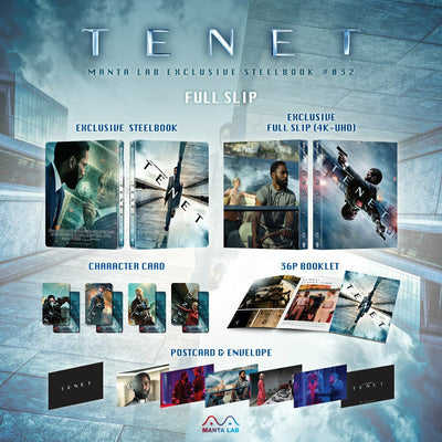 TENET [4K UHD + 2D] Blu-ray STEELBOOK [MANTA LAB] FULLSLIP <#058/900>