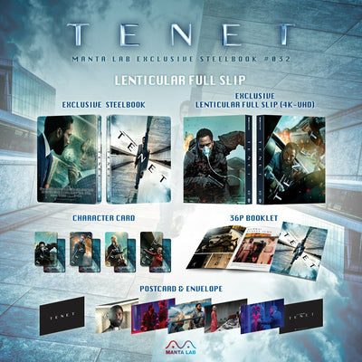 TENET [4K UHD + 2D] Blu-ray STEELBOOK BOXSET [MANTA LAB] 1-CLICK EDITION<#058/500>