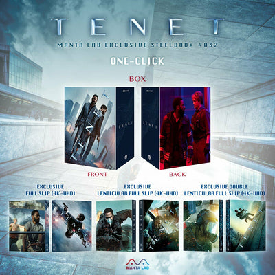 TENET [4K UHD + 2D] Blu-ray STEELBOOK BOXSET [MANTA LAB] 1-CLICK EDITION<#058/500>