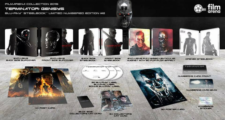 TERMINATOR GENISYS Steelbook : good Lenticular Full Slip (3D+2D 2Discs) #452/600